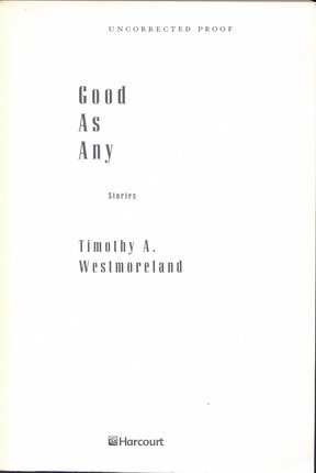 Image for Good As Any