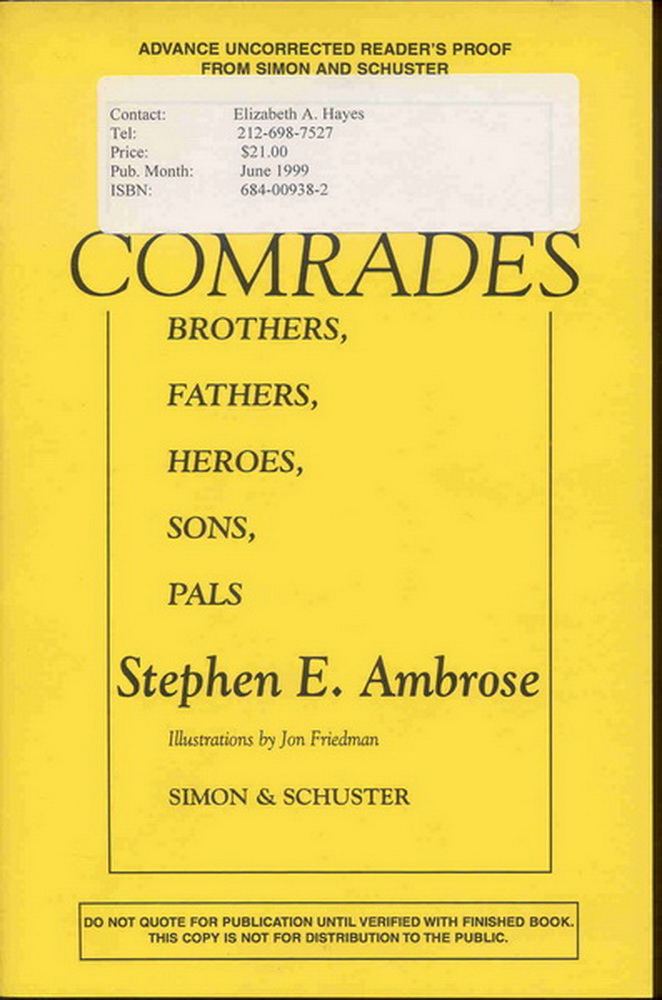 Image for Comrades: Brothers,Fathers,Heroes,Sons,Pals